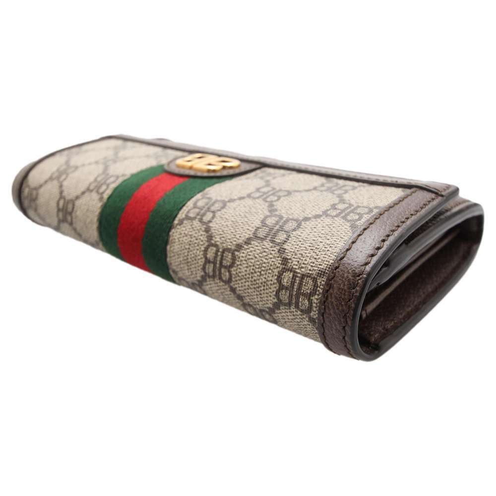 Balenciaga Continental Gucci Beige Hacker Wallet Brown Collaboration